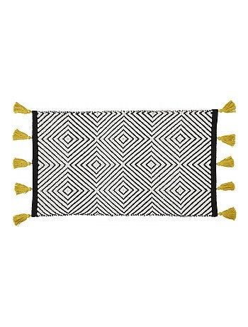 Alfombra decorativa de estilo étnico, tejida en algodón