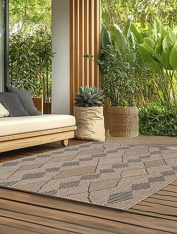 Alfombra decorativa étnica para interiores y exteriores
