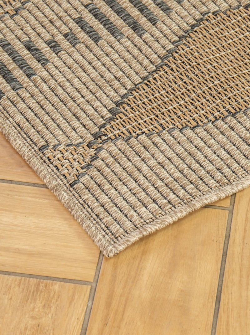 Alfombra decorativa étnica para interiores y exteriores Beige - Kiabi