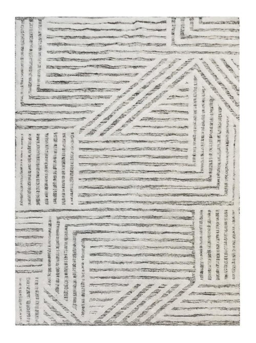 Alfombra decorativa geométrica de algodón - Kiabi