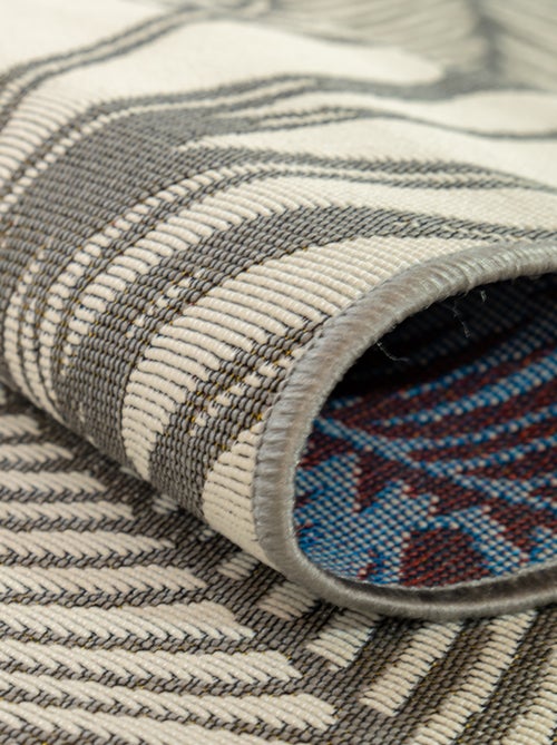 Alfombra decorativa interior exterior palmeras grises - 120 x 170 cm Future Home - Kiabi