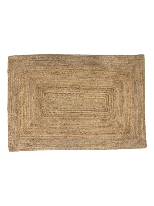 Alfombra decorativa rectangular de yute - Kiabi