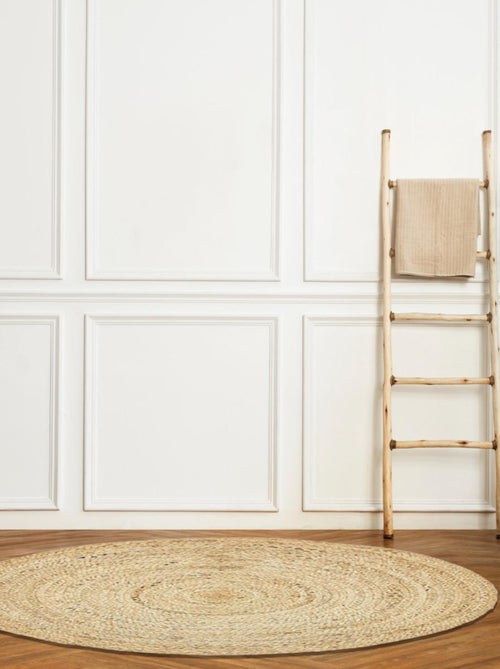 Alfombra decorativa redonda de yute - Kiabi