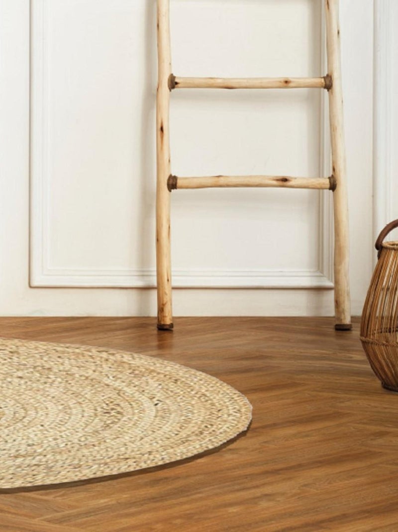 Alfombra decorativa redonda de yute Beige - Kiabi