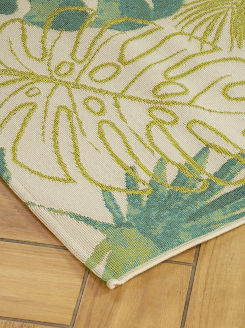 Alfombra decorativa tropical para interiores y exteriores Verde - Kiabi