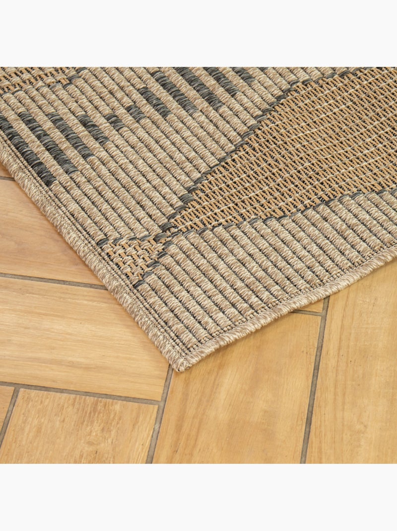 Alfombra ESSAOUIRA geométrica étnica de polipropileno 120 x 170 cm – Future Home Beige natural - Kiabi