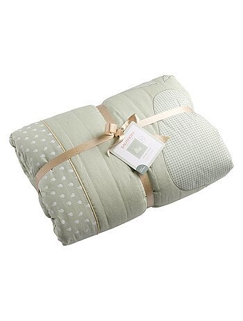 Alfombra grande de lino verde lima de 100x100 - SAUTHON