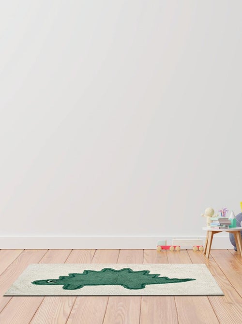 Alfombra infantil – algodón tufté diseño dinosaurio 60 x 90 cm – Future Home - Kiabi Alfombra infantil – algodón tufté diseño dinosaurio 60 x 90 cm – Future Home - Kiabi