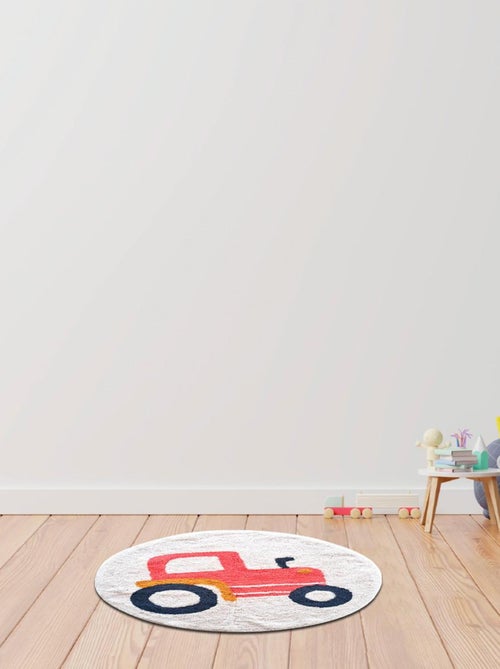 Alfombra infantil – algodón tufté redonda con tractor – VEHICULES – Future Home - Kiabi Alfombra infantil – algodón tufté redonda con tractor – VEHICULES – Future Home - Kiabi
