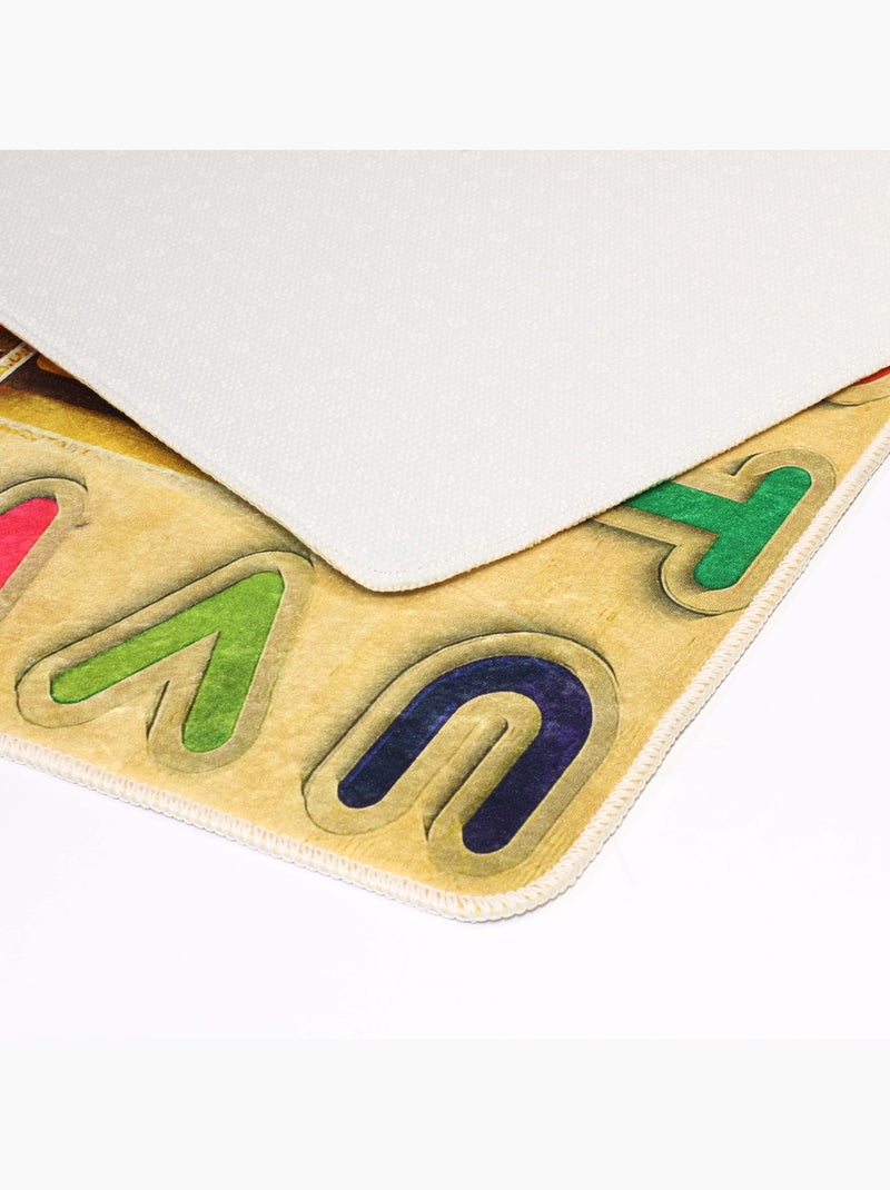 Alfombra infantil ALPHA Number Beige - Kiabi