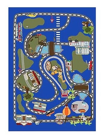 Alfombra infantil circuito de coches