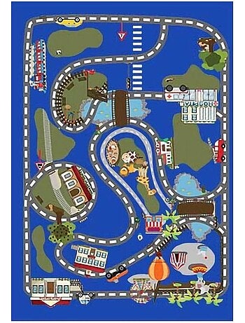 Alfombra infantil circuito de coches