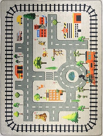 Alfombra infantil circuito de coches
