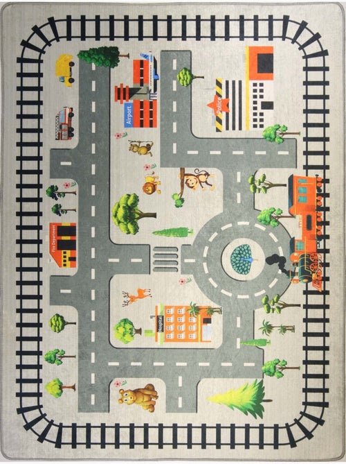 Alfombra infantil circuito de coches - Kiabi Alfombra infantil circuito de coches - Kiabi