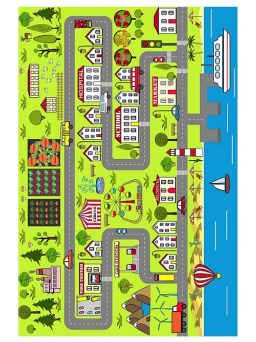 Alfombra infantil circuito de coches - Kiabi