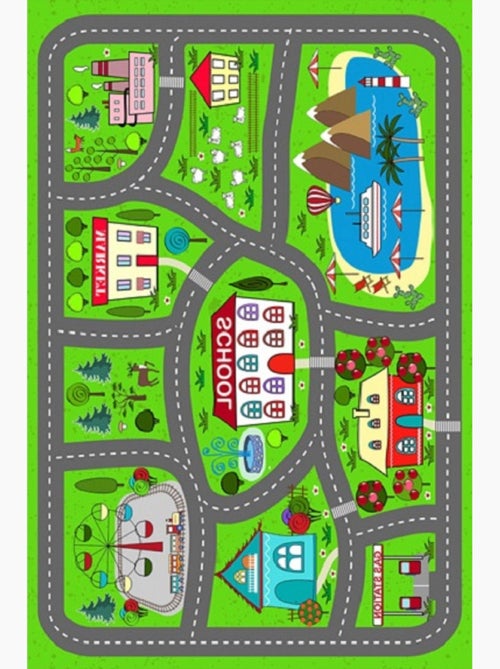 Alfombra infantil circuito de coches - Kiabi