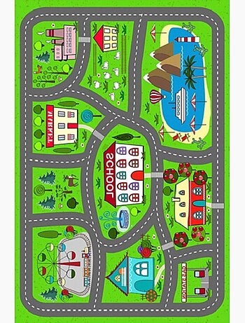 Alfombra infantil circuito de coches