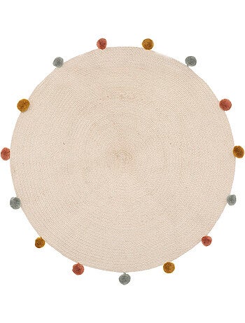 Alfombra infantil harlequin beige d90cm