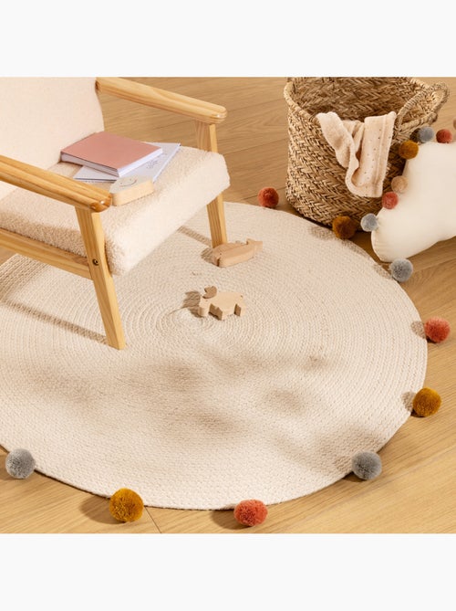 Alfombra infantil harlequin beige d90cm - Kiabi