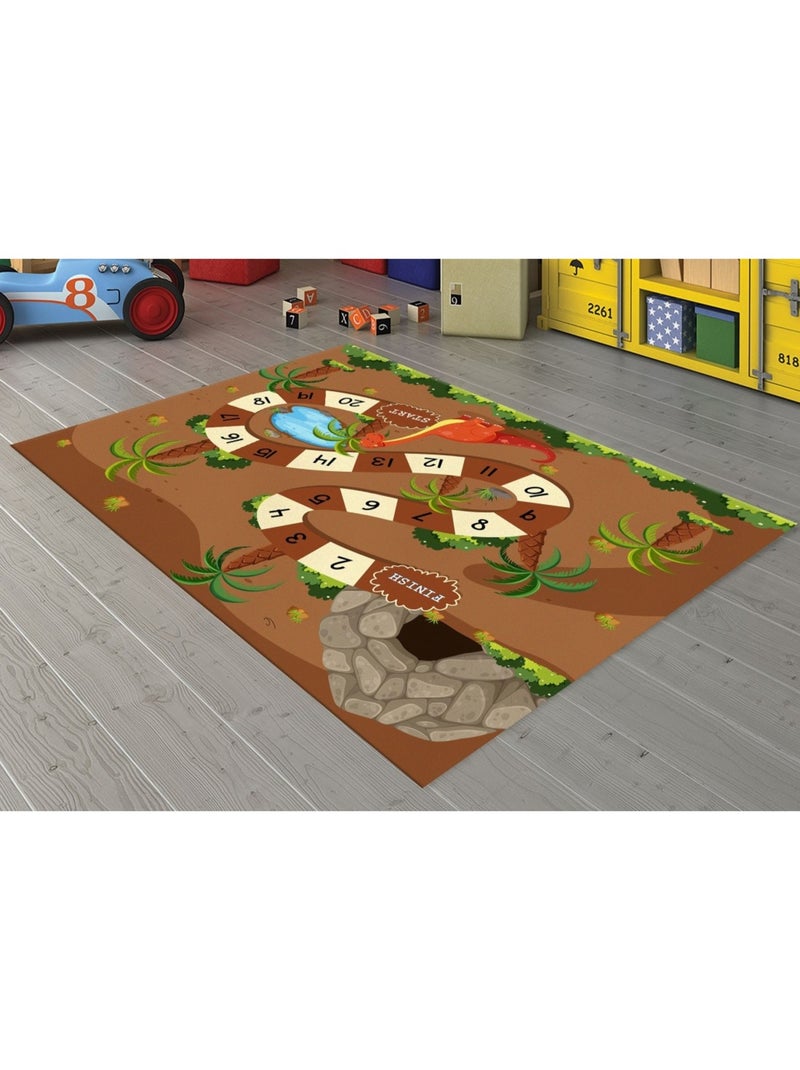 Alfombra infantil Juego Bosque Marrón - Kiabi