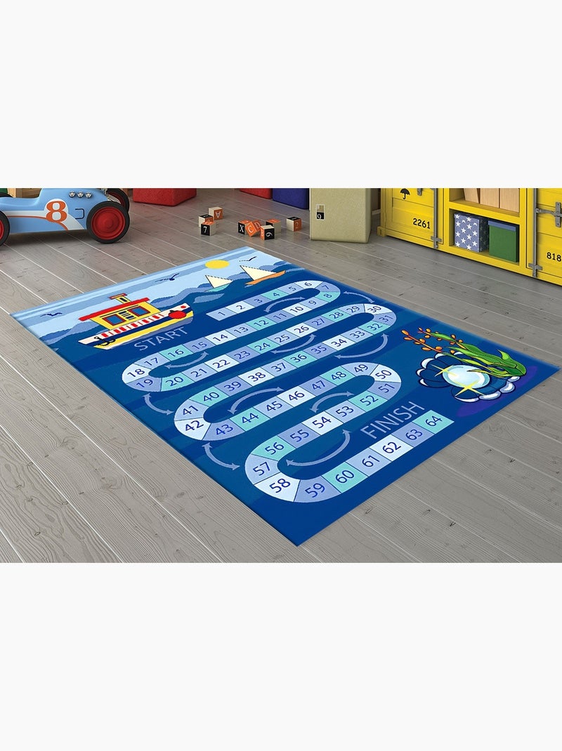 Alfombra infantil juego marino Azul - Kiabi