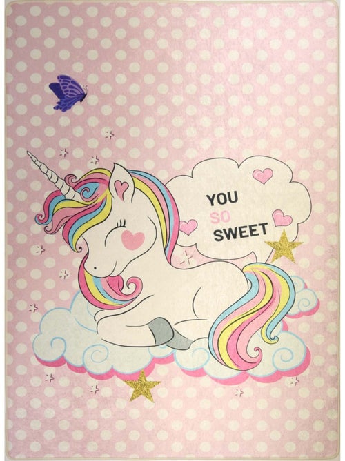 Alfombra infantil LICORNE SWEET - Kiabi
