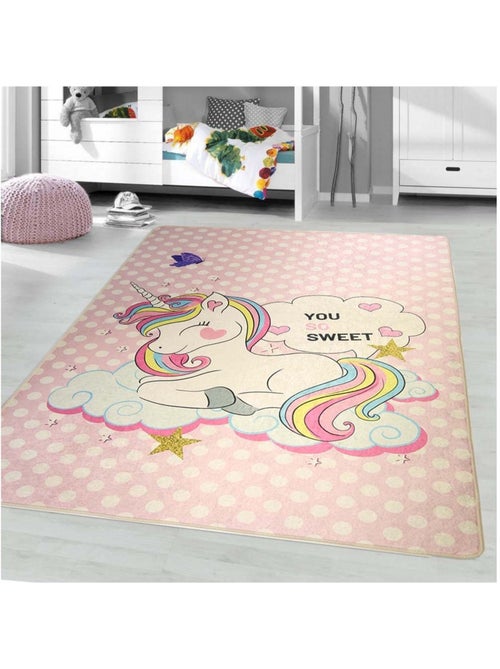 Alfombra infantil LICORNE SWEET - Kiabi