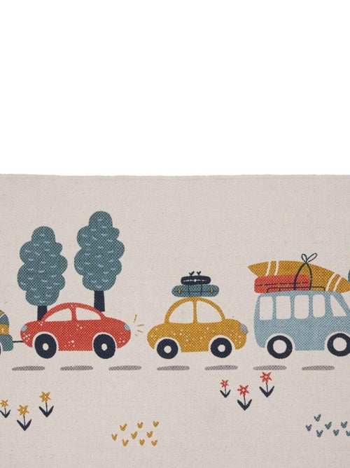 Alfombra infantil – lona de algodón estampada con coches 60x90 cm – VEHICULES – Future Home - Kiabi Alfombra infantil – lona de algodón estampada con coches 60x90 cm – VEHICULES – Future Home - Kiabi