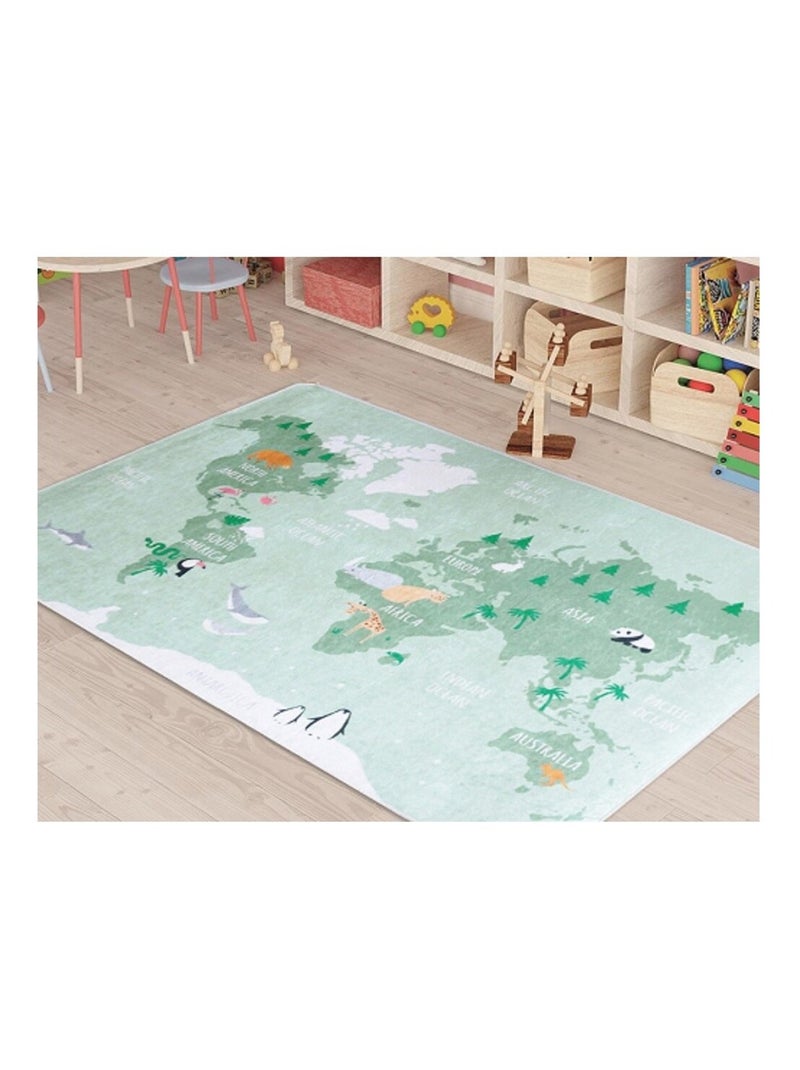 Alfombra infantil MONDE Verde - Kiabi