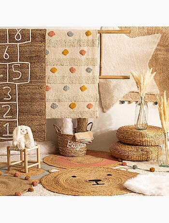 Alfombra infantil osito yute d100cm