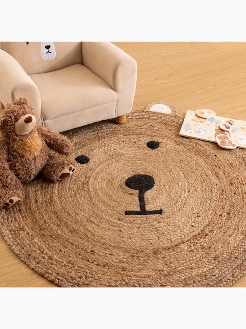 Alfombra infantil osito yute d100cm - Kiabi