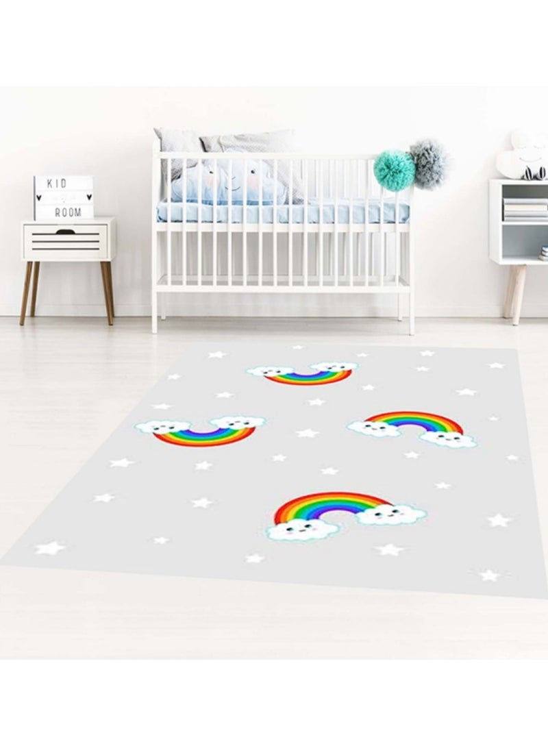 Alfombra infantil RAINBOW Gris - Kiabi