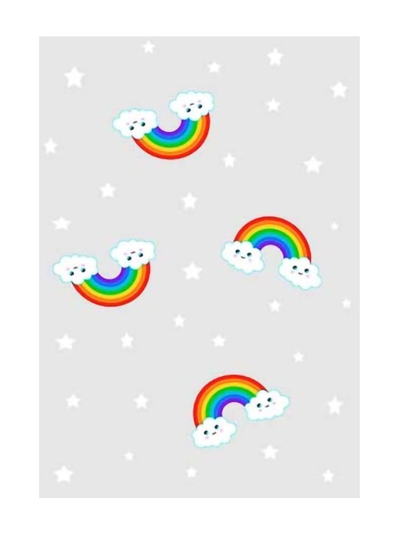 Alfombra infantil RAINBOW Gris - Kiabi