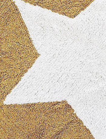 Alfombra infantil redonda con estrellas, de algodón