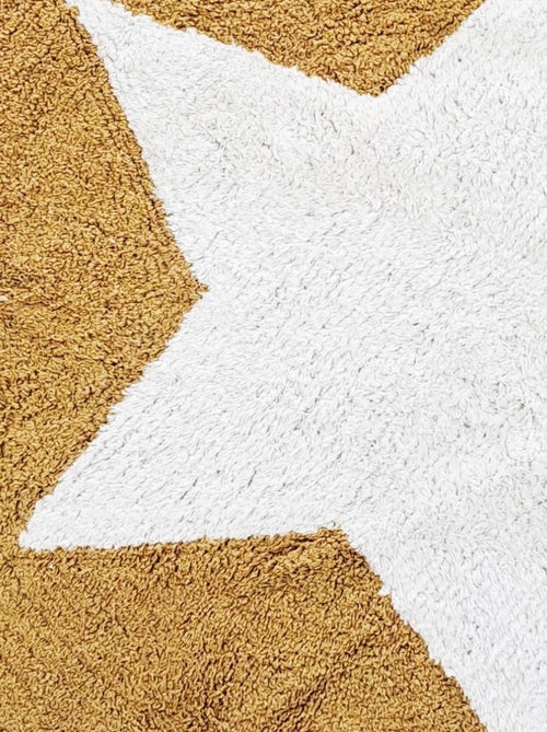 Alfombra infantil redonda con estrellas, de algodón - Kiabi