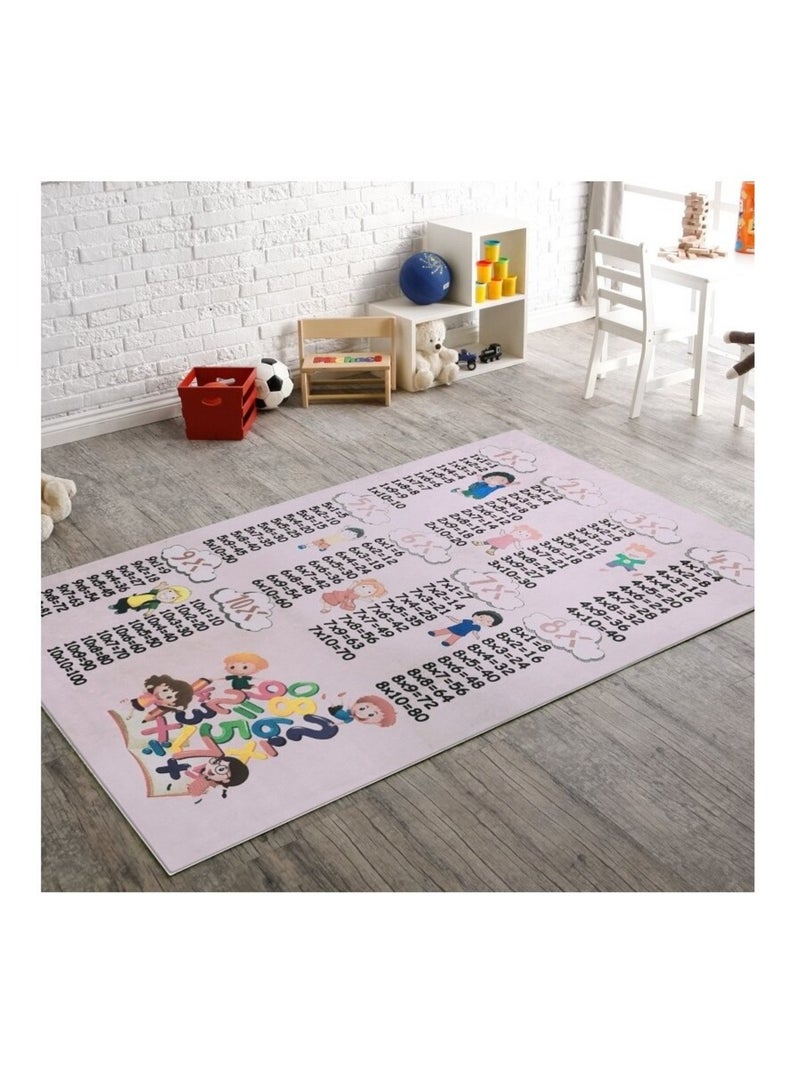Alfombra infantil Tabla de multiplicar Rosa - Kiabi