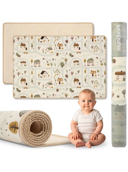 Alfombra juego espuma xpe infantil 180x120cm doble cara ciudad mamabrum - Kiabi Alfombra juego espuma xpe infantil 180x120cm doble cara ciudad mamabrum - Kiabi