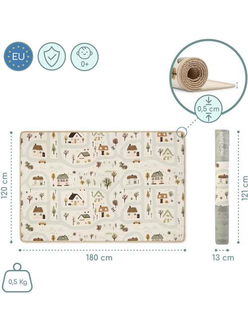 Alfombra juego espuma xpe infantil 180x120cm doble cara ciudad mamabrum - Kiabi Alfombra juego espuma xpe infantil 180x120cm doble cara ciudad mamabrum - Kiabi