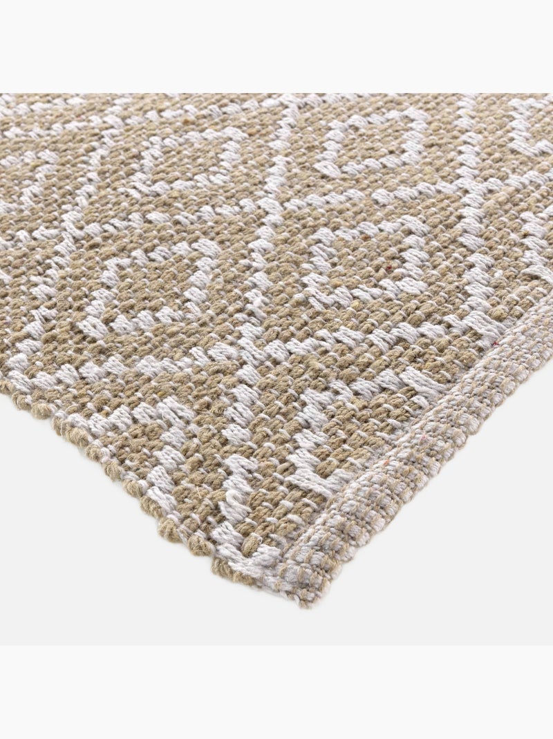 Alfombra Lazaro Woven Losange Beige claro - Kiabi