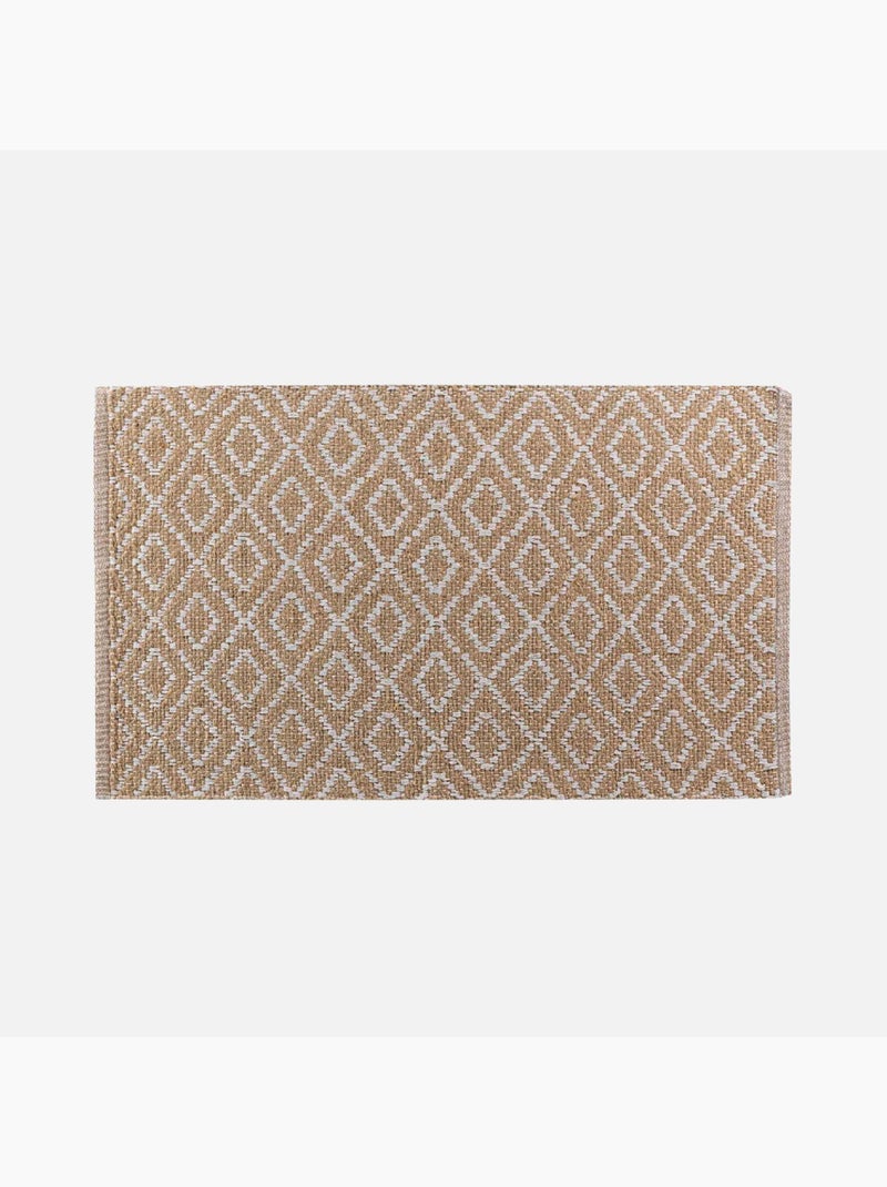 Alfombra Lazaro Woven Losange Beige claro - Kiabi
