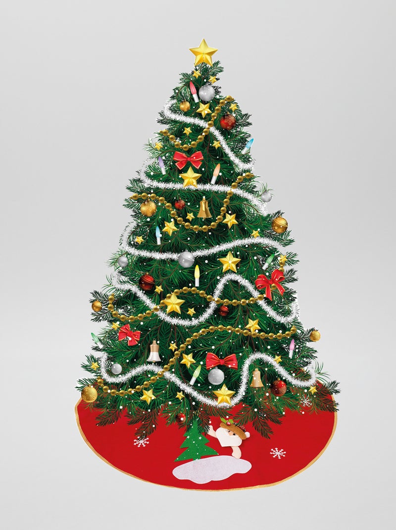 Alfombra para árbol de Navidad rojo - Kiabi