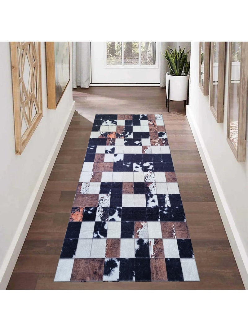 Alfombra patchwork CUBE Marrón - Kiabi