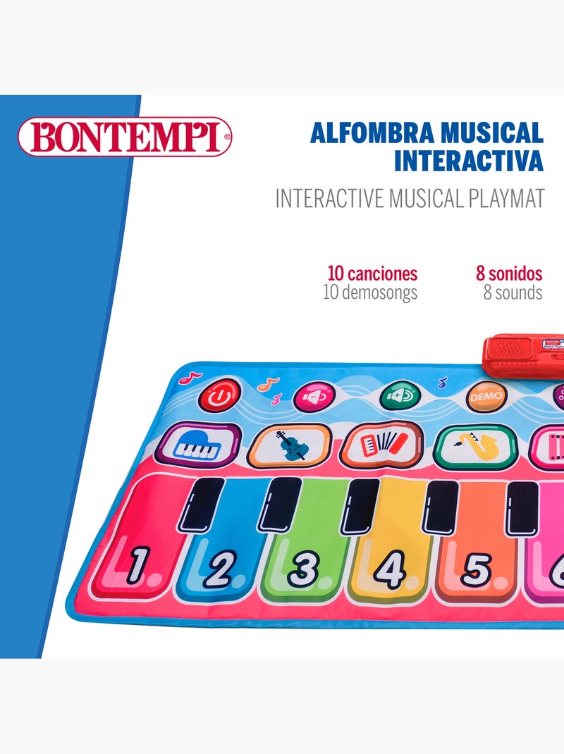 Alfombra piano multicolor interactiva 10 teclas bontempi N/D - Kiabi