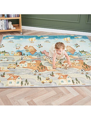 Alfombra plegable bebés, reversible e impermeable, espuma 180 x 150 x 1 CASTLE| SUPERBE BEBE