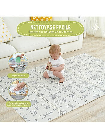 Alfombra plegable bebés, reversible e impermeable, espuma 180 x 150 x 1 CASTLE| SUPERBE BEBE