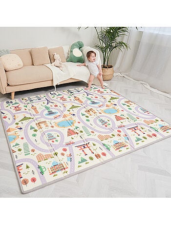 Alfombra plegable bebés, espuma, reversible e impermeable 200 x 180 x 1,5 MONUMENTS | SUPERBE BEBE