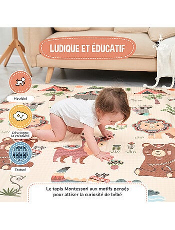 Alfombra plegable bebés, espuma, reversible e impermeable 200 x 180 x 1,5 MONUMENTS | SUPERBE BEBE