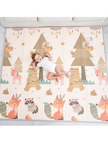 Alfombra plegable bebés, reversible e impermeable, espuma 180 x 150 x 1 CASTLE| SUPERBE BEBE