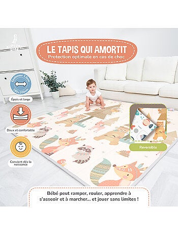 Alfombra plegable bebés, reversible e impermeable, espuma 180 x 150 x 1 CASTLE| SUPERBE BEBE