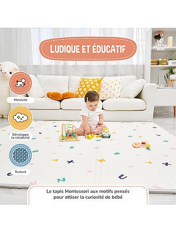 Alfombra plegable bebés, reversible e impermeable, espuma 180 x 150 x 1 CASTLE| SUPERBE BEBE